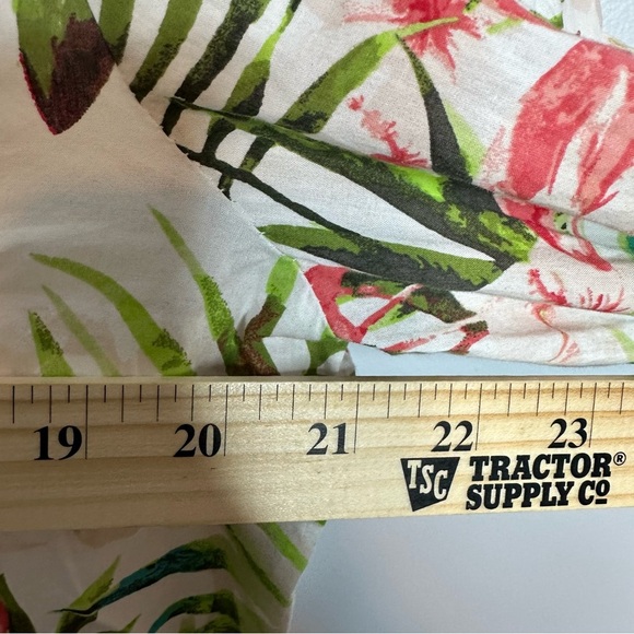 Chicos Sz 1 MEDIUM 6/8 Tropical Beach Flamingo Blouse Shirt Top Summer Cute - Picture 10 of 12
